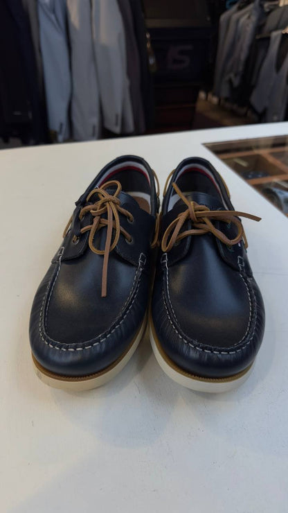 Tommy Hilfiger Classic Leather Driving Moccasins - Desert Sky