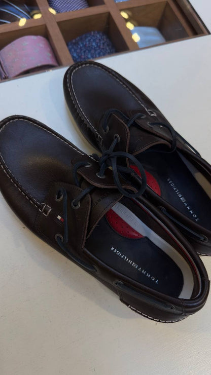 Tommy Hilfiger Classic Leather Driving Moccasins - Cocoa