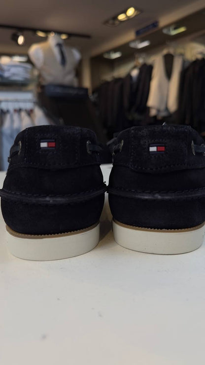 Tommy Hilfiger Essential Leather Driver Moccasins - Desert Sky