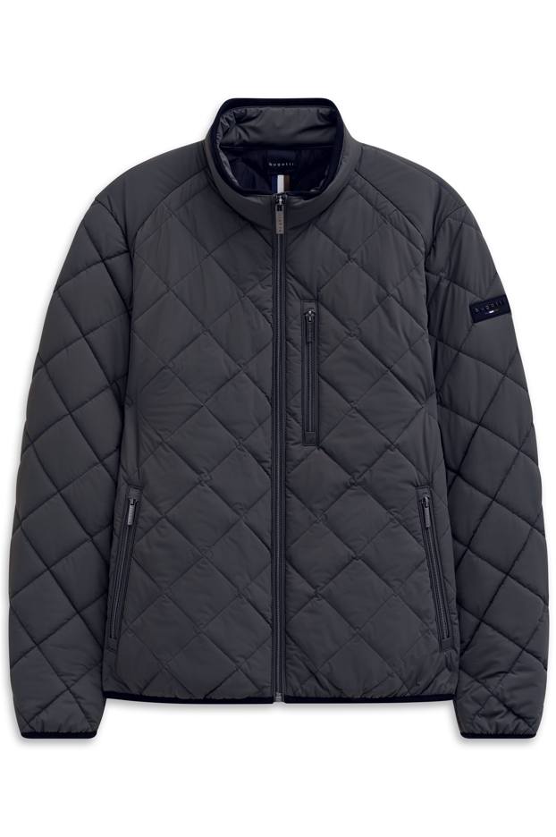 Bugatti lightweight quilted jacket in navy at Ryle Menswear, Tralee