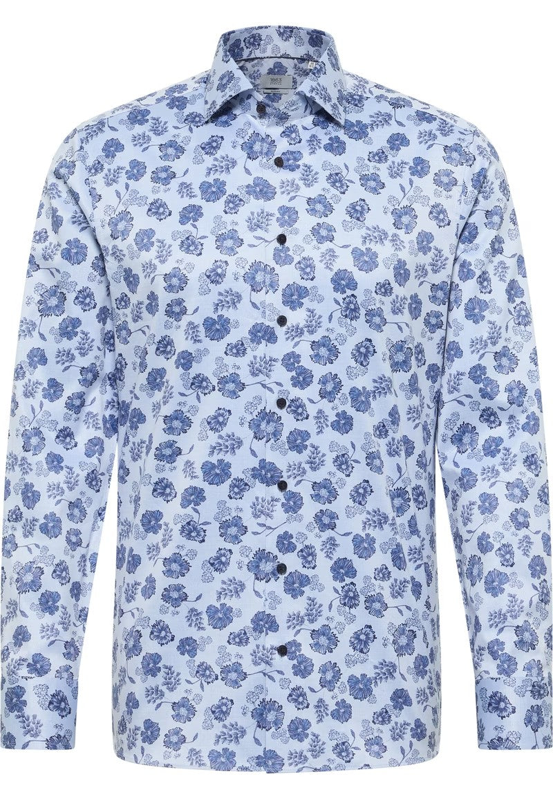 Eterna Slim Fit Shirt 1032/14 F669 - Blue Printed 1SH17748_01-41_bueste_big