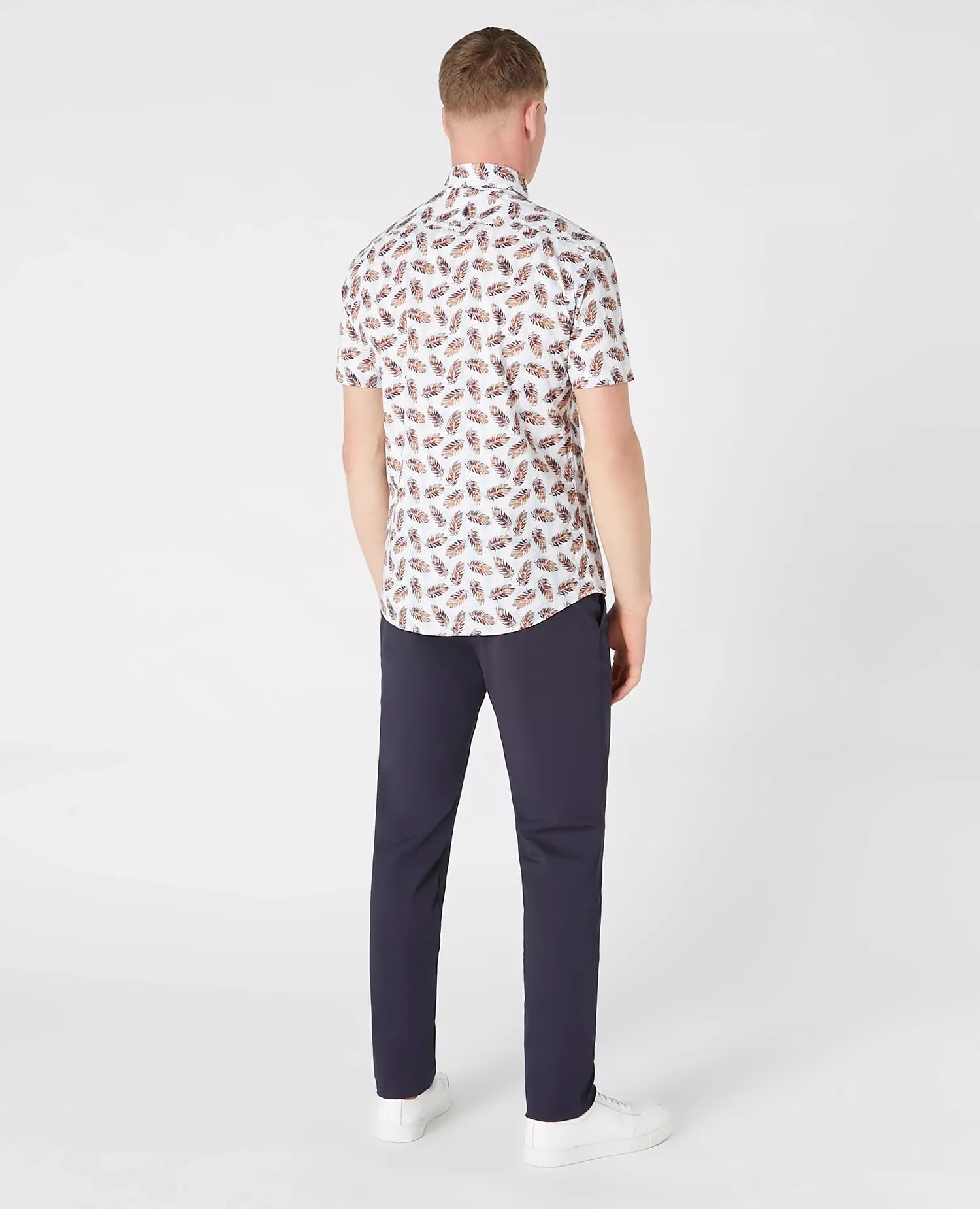 Remus Uomo Seville Short Sleeve Casual Shirt 13753ss - Brown 1_13753SS_46_03