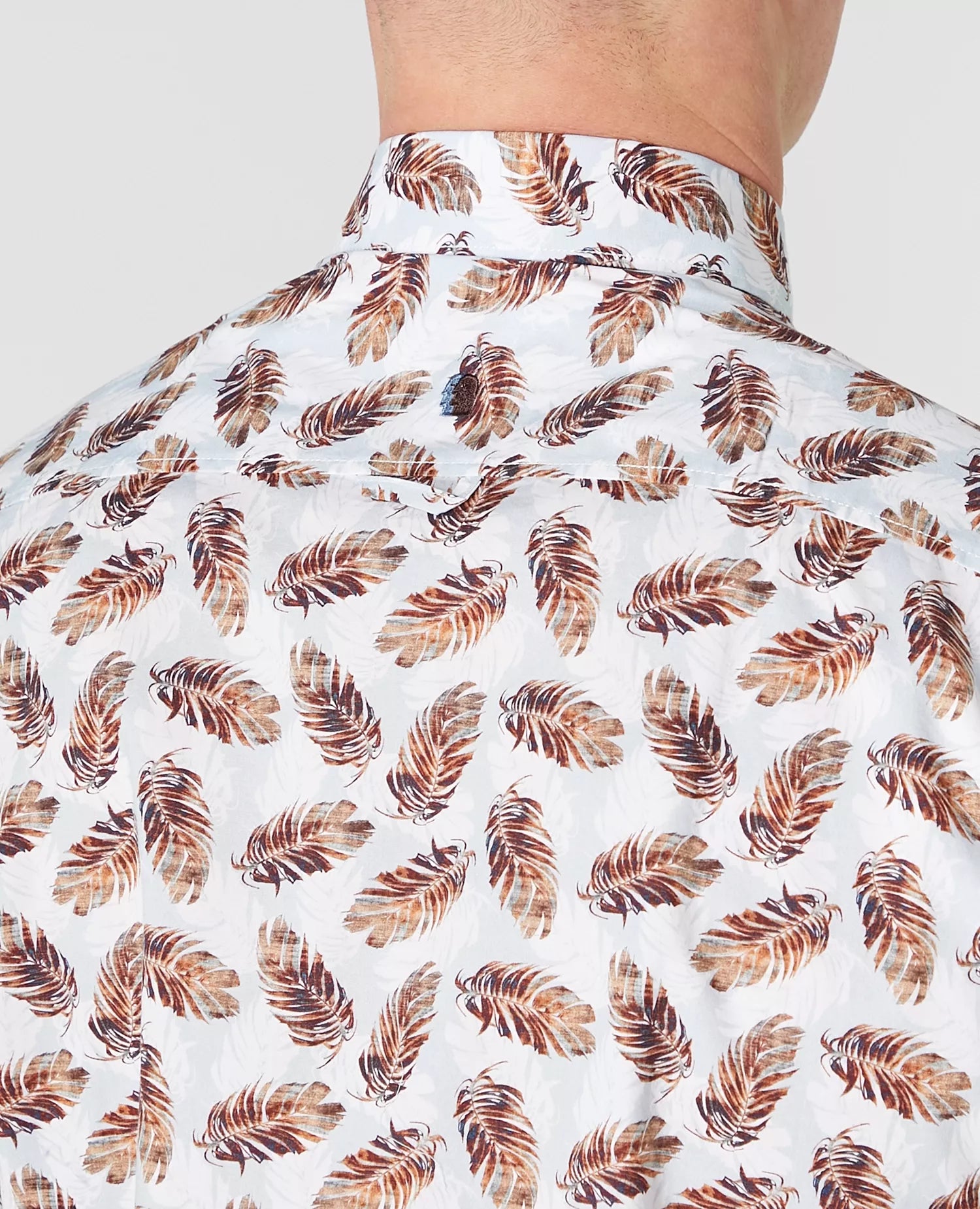 Remus Uomo Seville Short Sleeve Casual Shirt 13753ss - Brown 1_13753SS_46_05