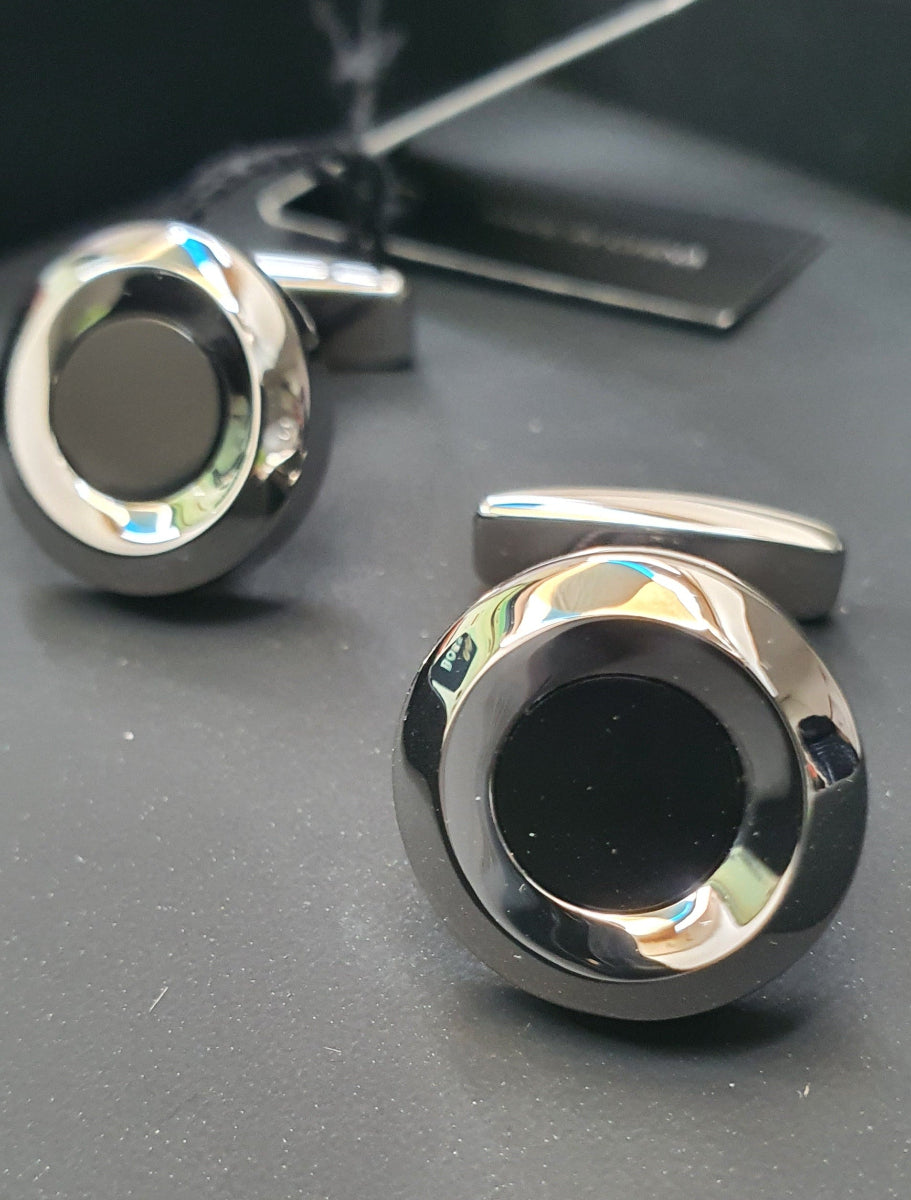Boss Cufflinks B-diagonalro-cuf - Black 20250801_094755