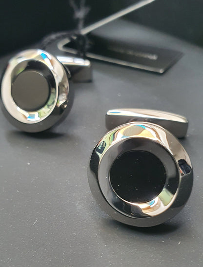 Boss Cufflinks B-diagonalro-cuf - Black 20250801_094755