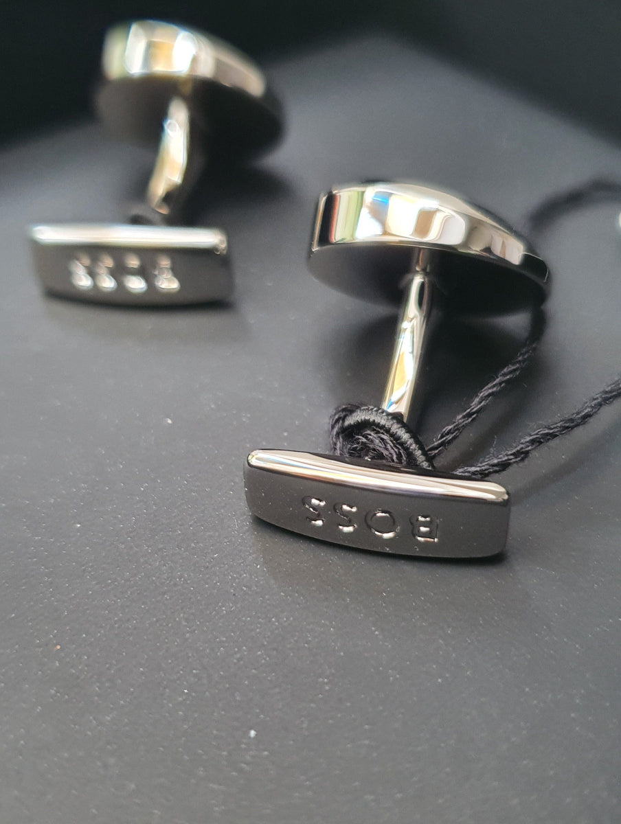 Boss Cufflinks B-diagonalro-cuf - Black 20250801_094821