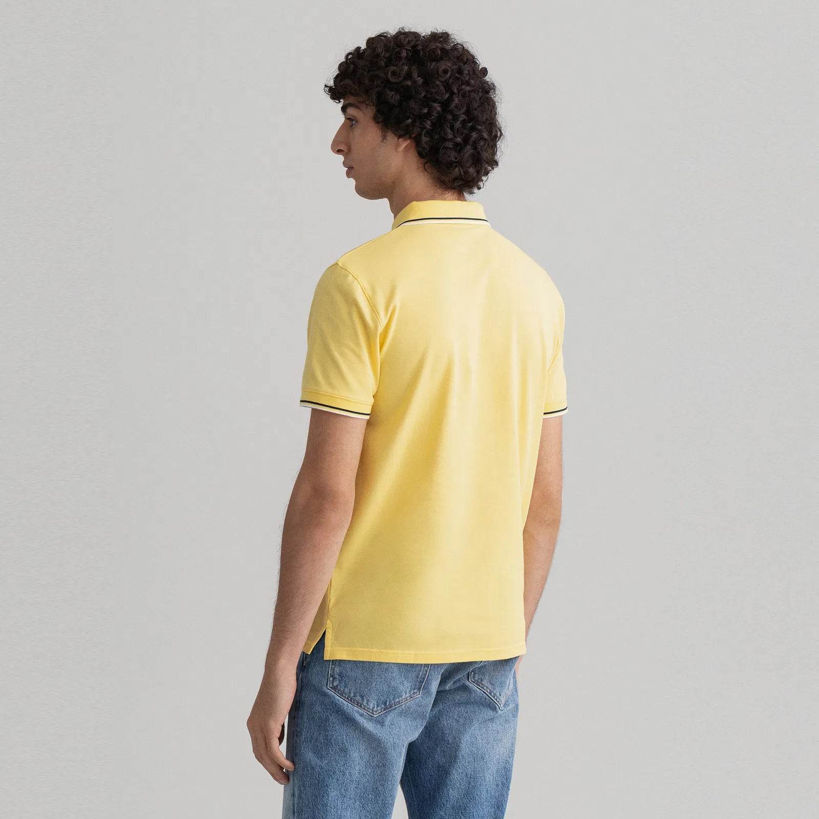 GANT Contrast Tipping Polo Shirt - Yellow 2062003-714-2