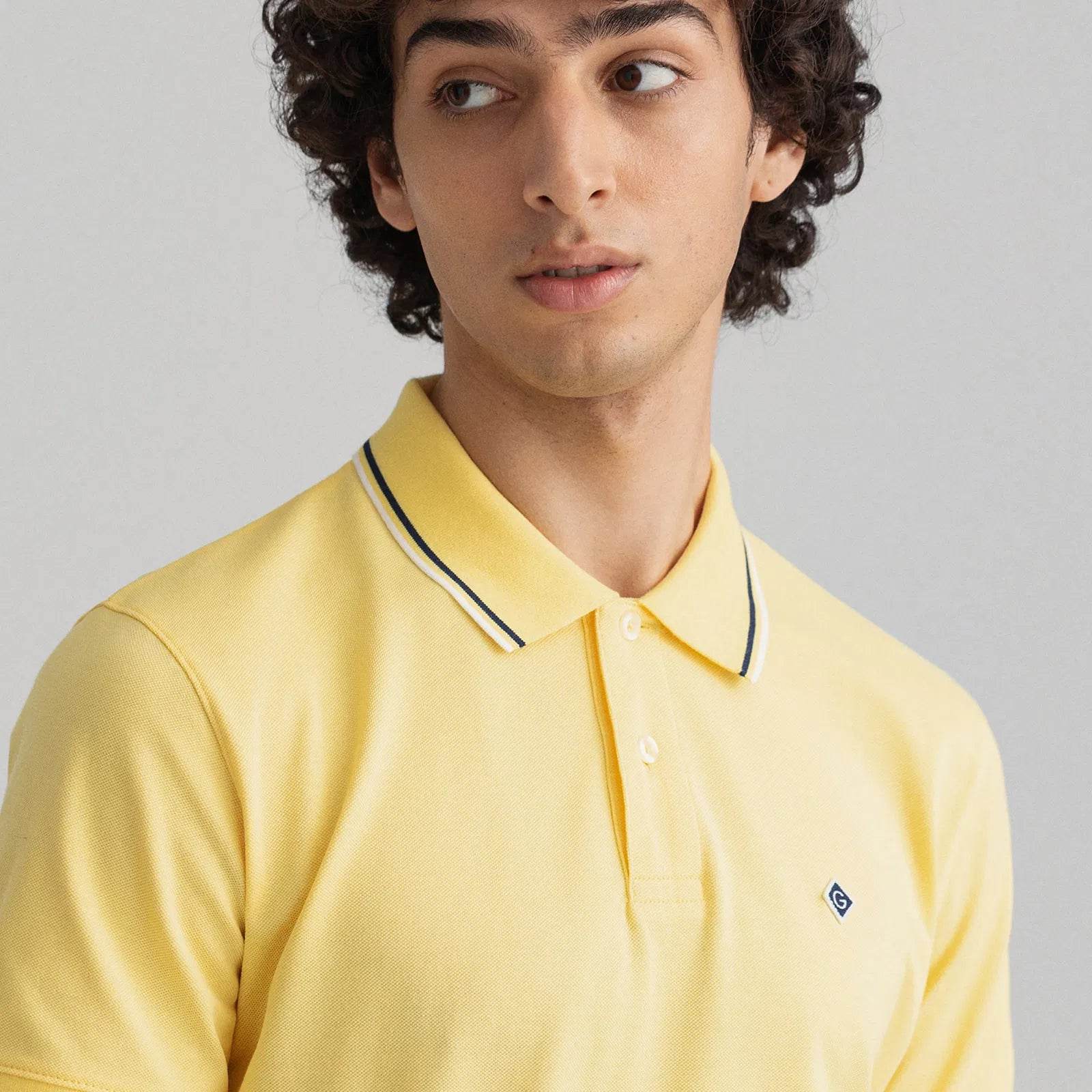 GANT Contrast Tipping Polo Shirt - Yellow 2062003-714-3