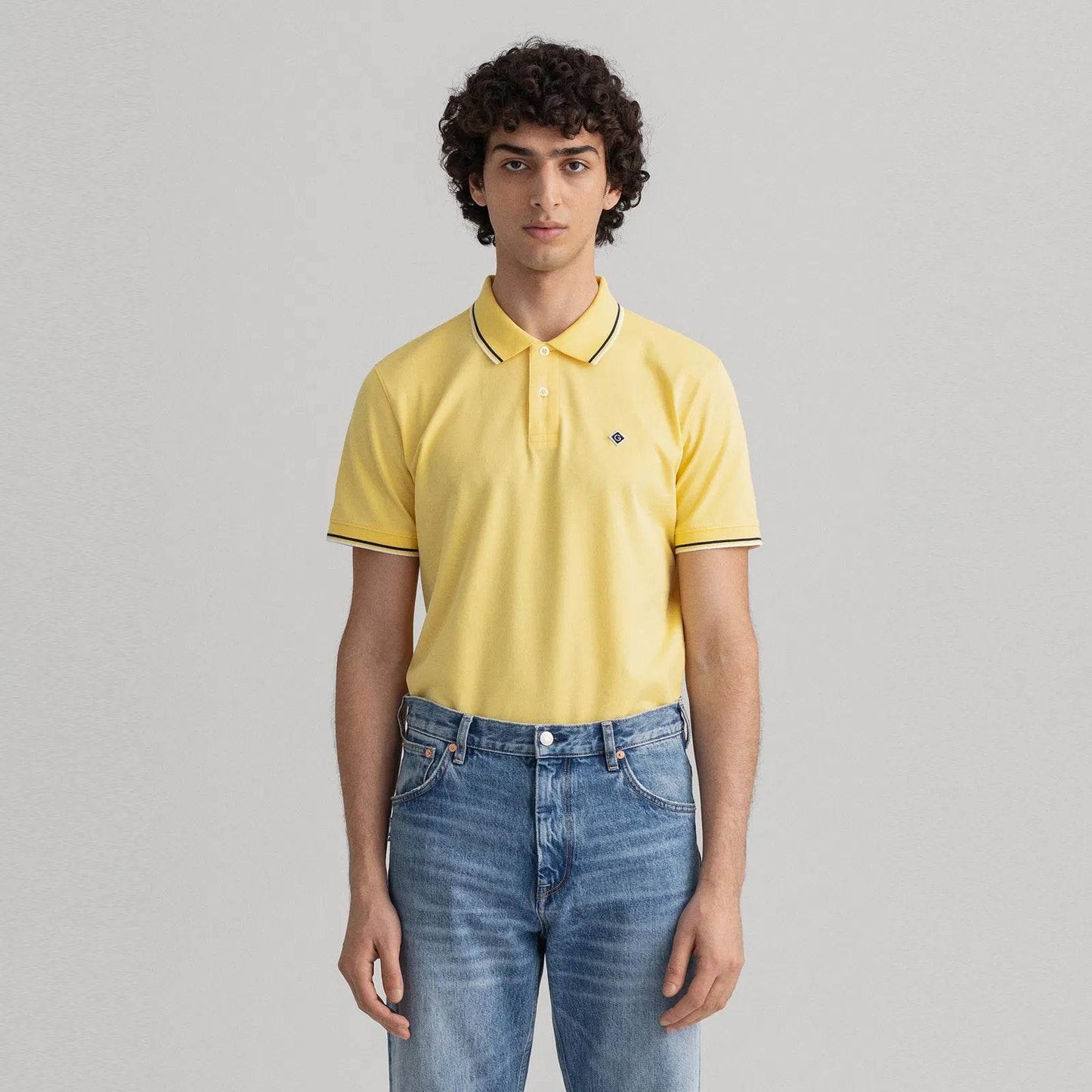 GANT Contrast Tipping Polo Shirt - Yellow 2062003-714