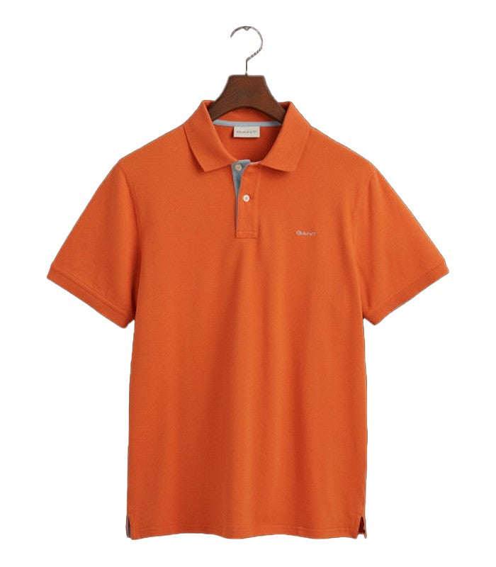 Gant Contrast Piqué Polo Shirt - Orage 2062026-845-1