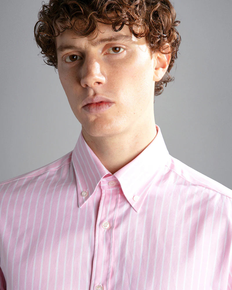 Paul & Shark Paul & Shark Cotton Oxford Shirt 24413296r- Pink 24413296rvg25