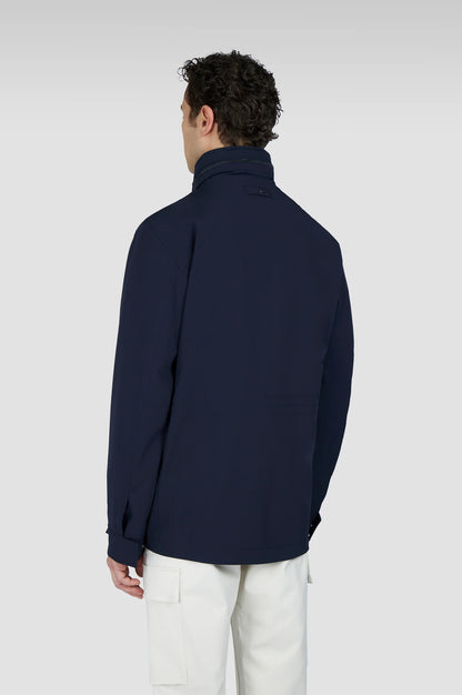 Paul & Shark Typhoon® Re-4x4 Stretch Coat with Alcantara - Dark Blue 25412015-013-2