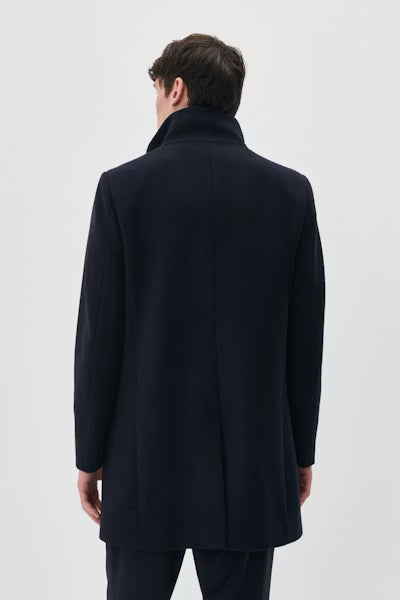 Matinique Harvey Wool Coat - Dark Navy 302038451940114