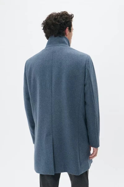 Matinique Harvey Wool Coat - Dust Blue 302038451940263