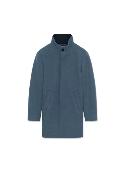 Matinique Harvey Wool Coat - Dust Blue 302038451940264