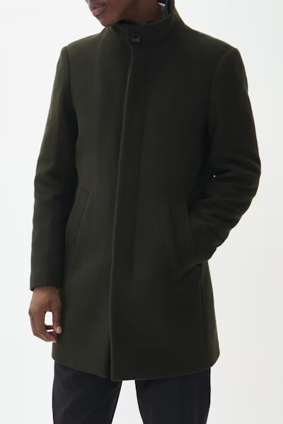 Matinique Harvey Wool Coat - Forest 30203845215058