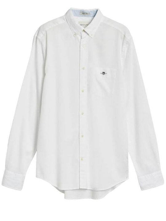Gant Casual Shirt Honeycomb Texture - White 3240059_110-3