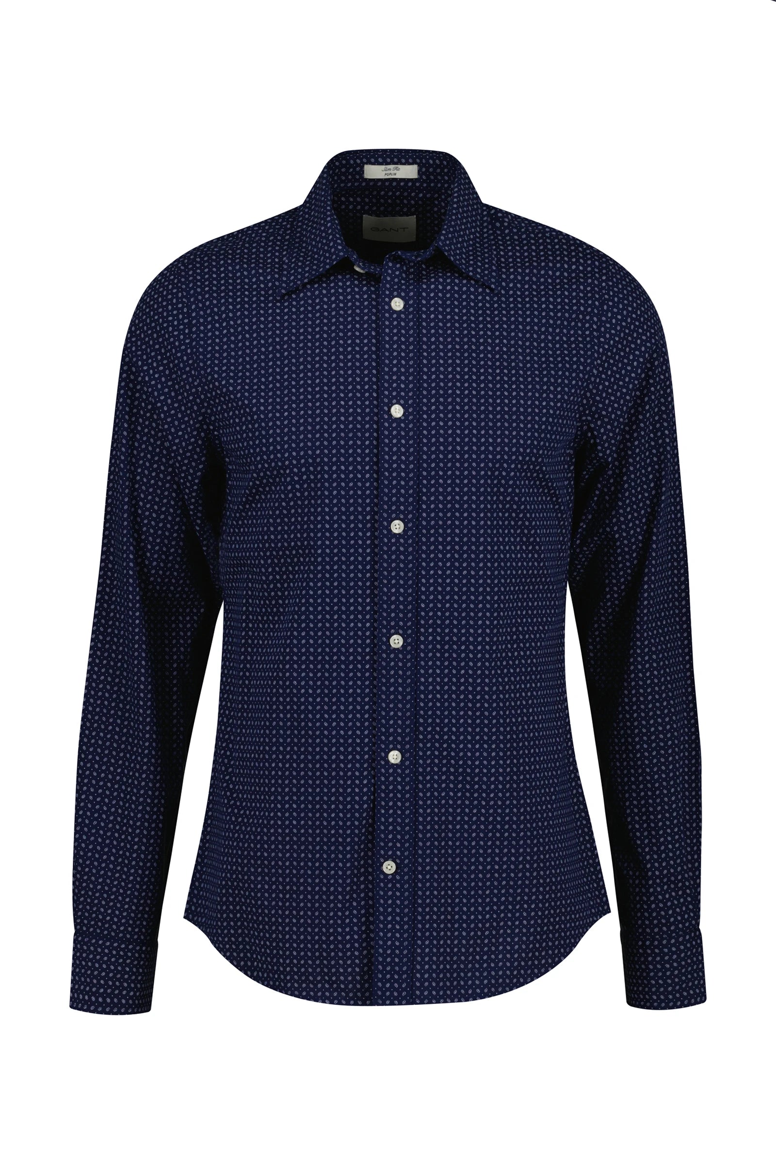 Gant Slim Micro Print Shirt - Classic Blue 3250220409