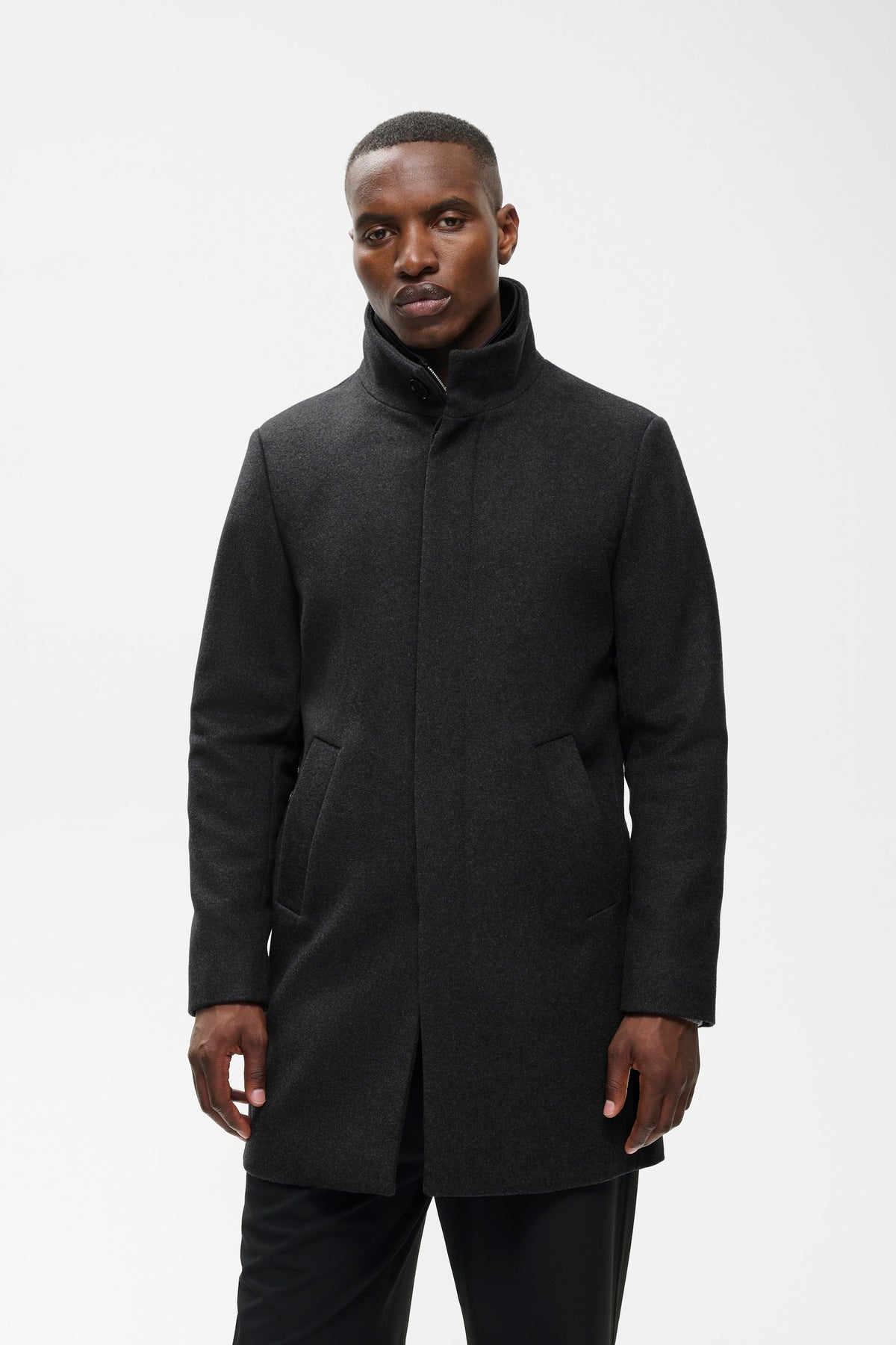 Matinique Harvey Wool Coat - Dark Grey Melange 3915_dd523785-15be-45f1-9175-685aa3ec2ee6