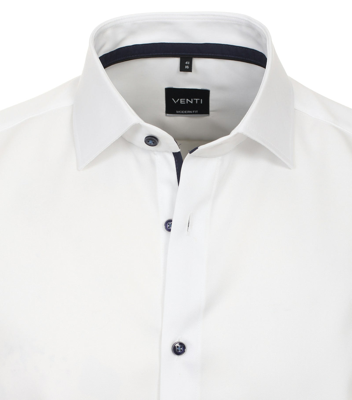 Venti Modern Fit Non-Iron Business Shirt - White 3970-310-image-3-63d87ec9006aa