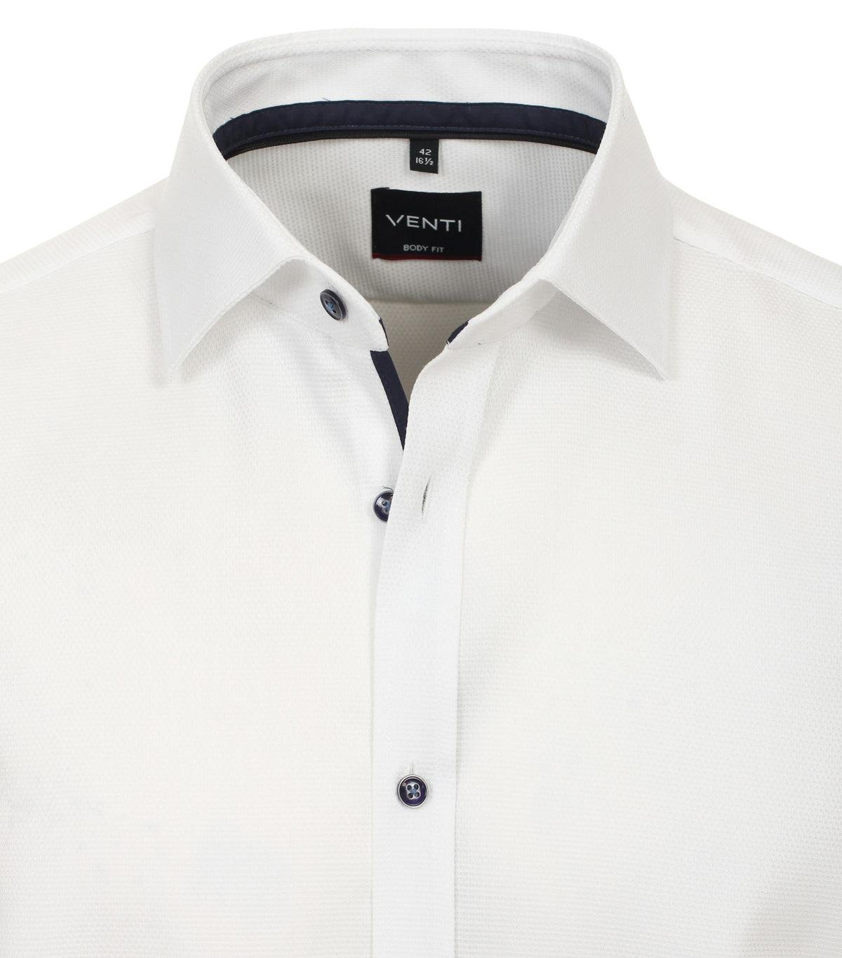 Venti Body Fit Stretch Business Shirt - White 4324-310-image-3-64c31b18877db