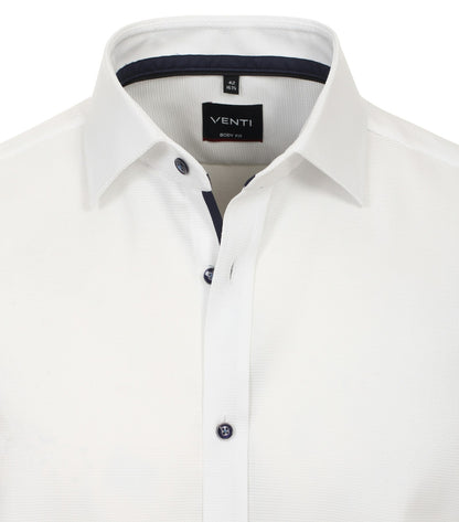 Venti Body Fit Stretch Business Shirt - White 4324-310-image-3-64c31b18877db
