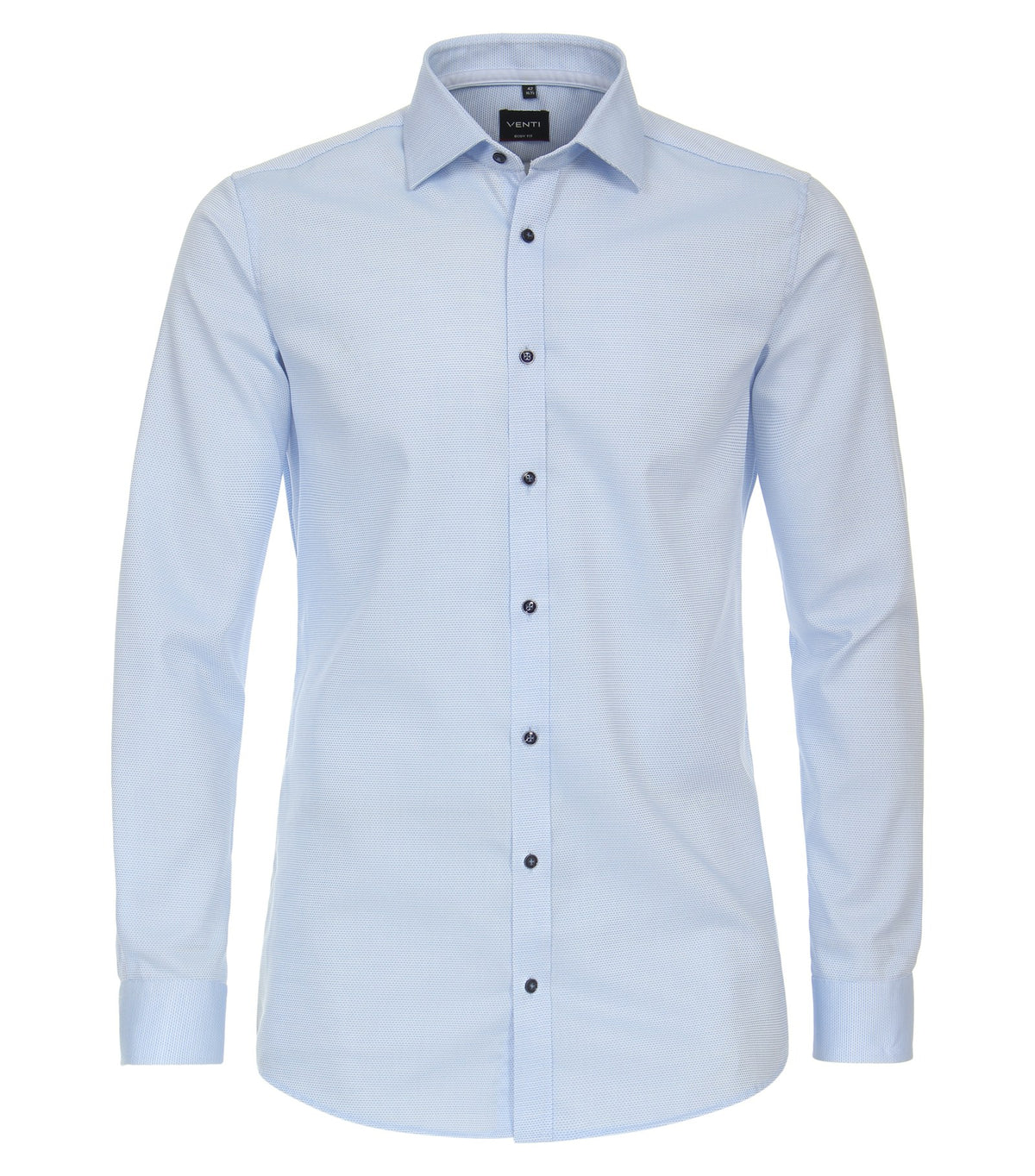 Venti Body Fit Stretch Business Shirt - Light Blue 4324-314-image-1-64c31b19f1f3a
