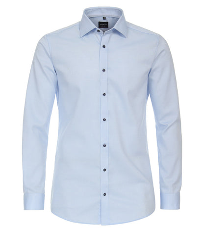 Venti Body Fit Stretch Business Shirt - Light Blue 4324-314-image-1-64c31b19f1f3a
