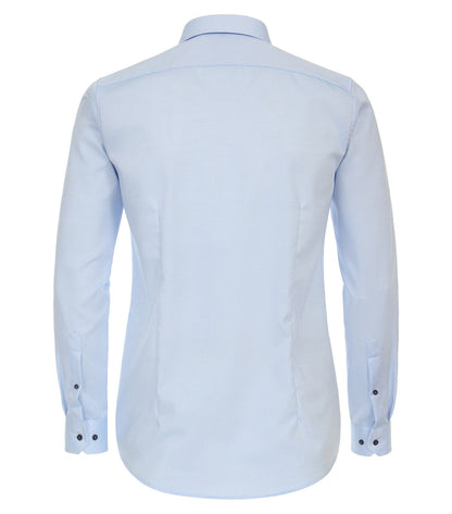 Venti Body Fit Stretch Business Shirt - Light Blue 4324-314-image-2-64c31b1ac8c1b