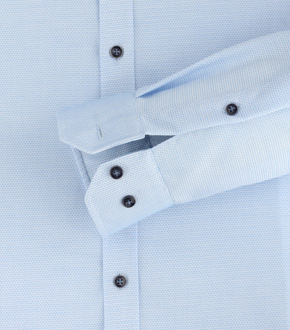 Venti Body Fit Stretch Business Shirt - Light Blue 4324-314-image-4-64c31b1c828cf