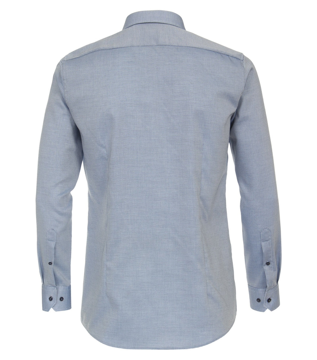 Venti Body Fit Stretch Business Shirt - Greyish Mid Blue 4324-392-image-2-64c31b1e4908c