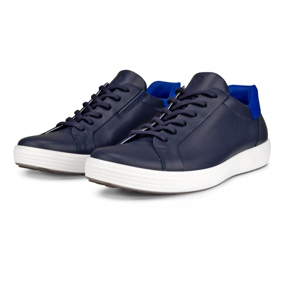 Ecco Soft Slip On Leather Shoes - Navy 470824-61143-1_26167afd-935a-49f8-b413-406db1714257