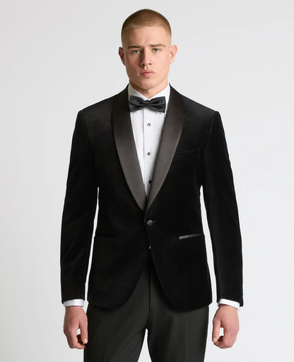 Remus Uomo Romeo J Velvet Dinner Jacket - Black 4_11855_00_00