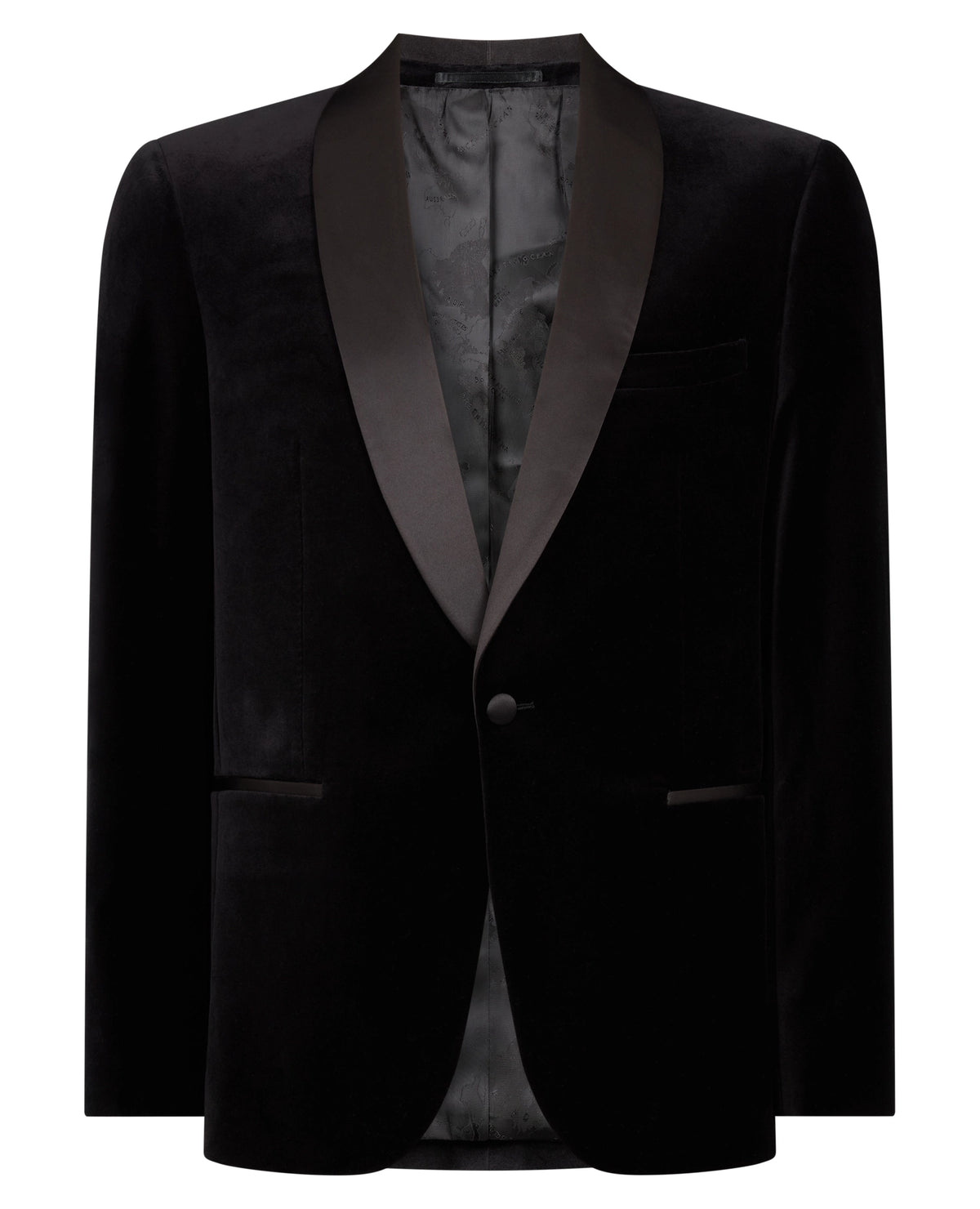 Remus Uomo Romeo J Velvet Dinner Jacket - Black 4_11855_00_01
