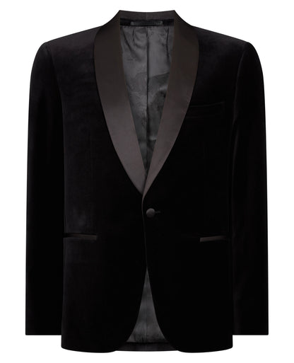 Remus Uomo Romeo J Velvet Dinner Jacket - Black 4_11855_00_01