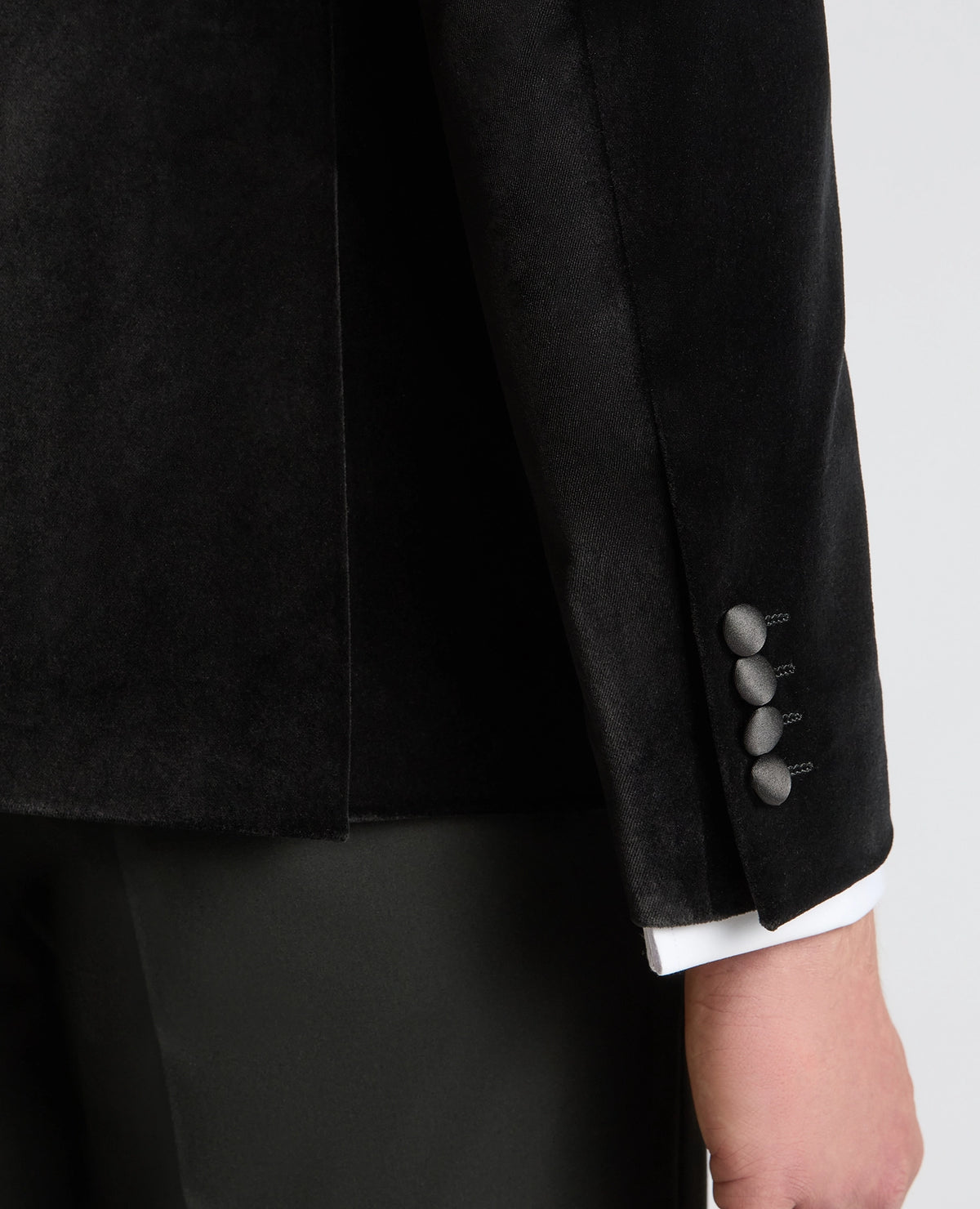 Remus Uomo Romeo J Velvet Dinner Jacket - Black 4_11855_00_05