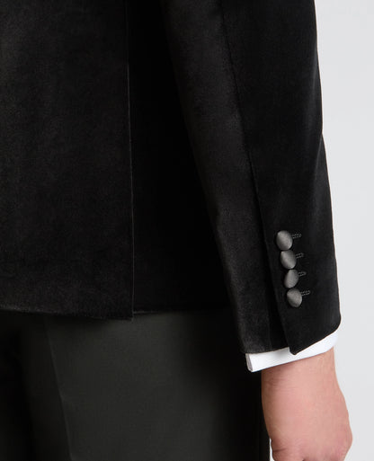 Remus Uomo Romeo J Velvet Dinner Jacket - Black 4_11855_00_05