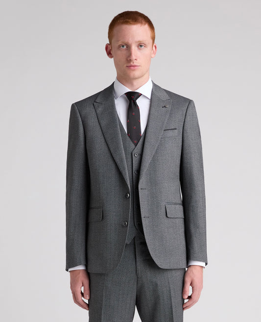 Remus Uomo Peppe Suit Jacket - Grey 4_12746_07_00