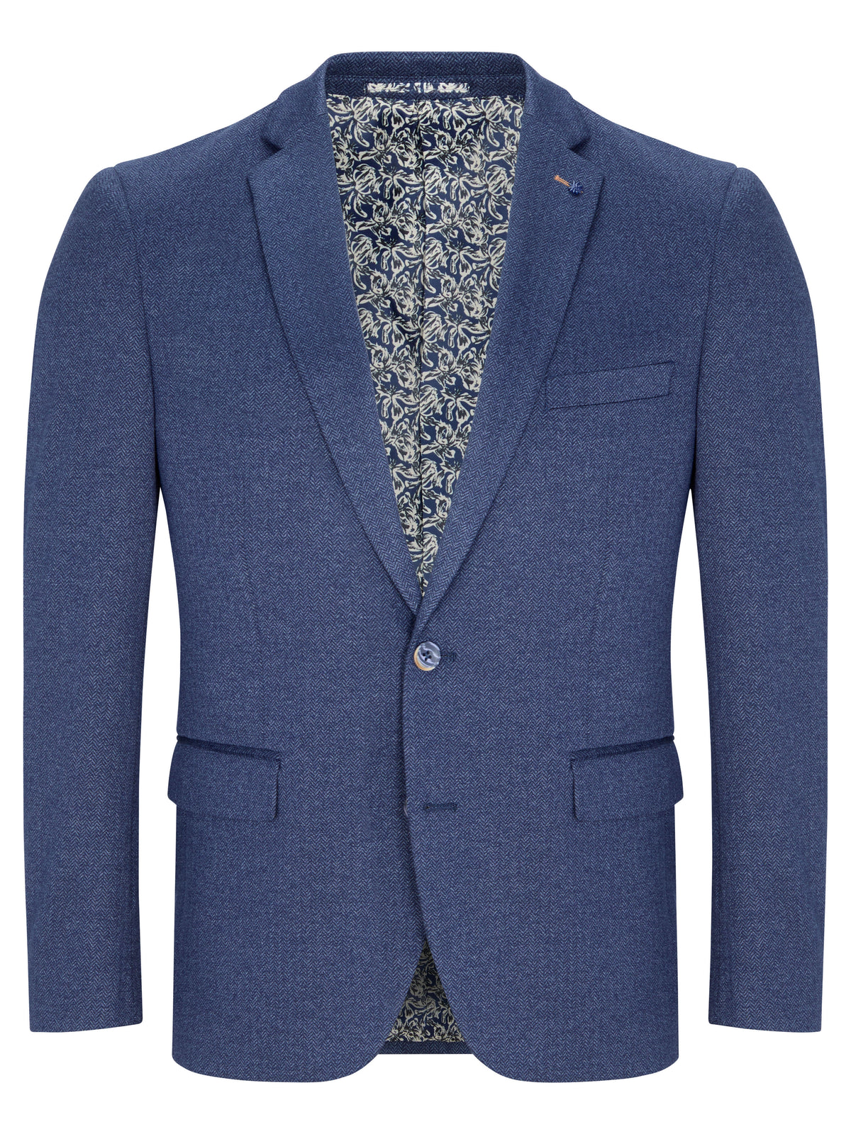 Daniel Grahame Damon Herringbone Jacket - Blue 4_13316_27_01_1
