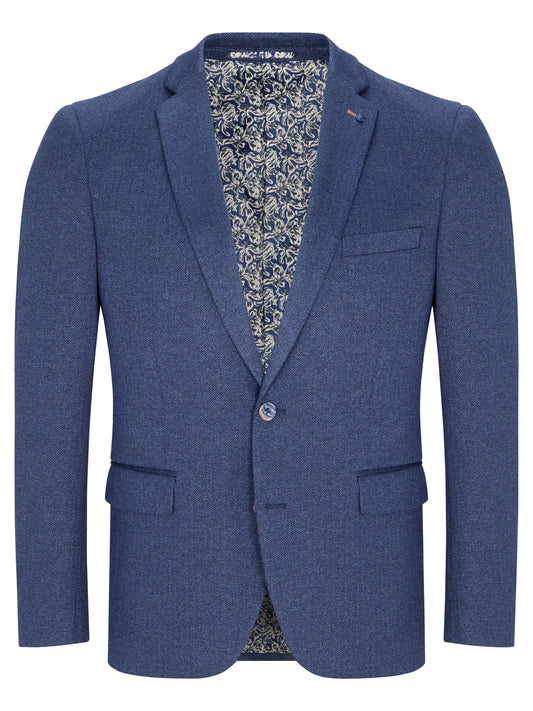 Daniel Grahame Damon Herringbone Jacket - Blue 4_13316_27_01_1