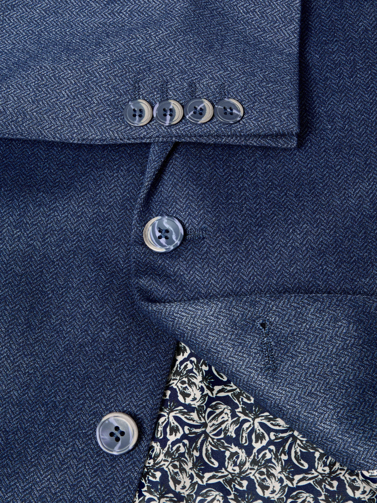 Daniel Grahame Damon Herringbone Jacket - Blue 4_13316_27_03_1