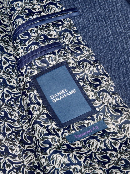 Daniel Grahame Damon Herringbone Jacket - Blue 4_13316_27_04_1