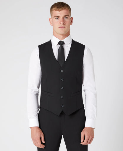 Remus Uomo Palucci Waistcoat - Black 4_51770_00_00_1