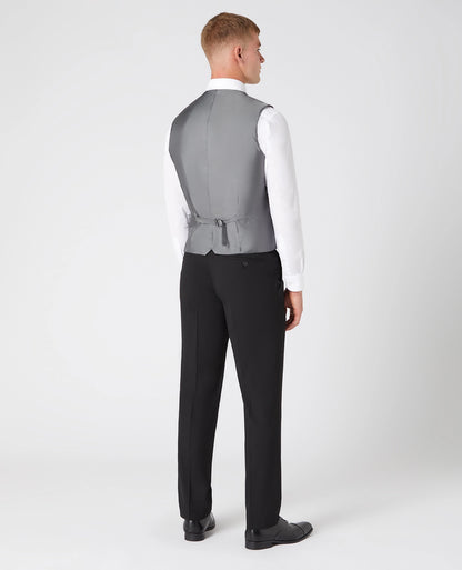 Remus Uomo Palucci Waistcoat - Black 4_51770_00_03_1