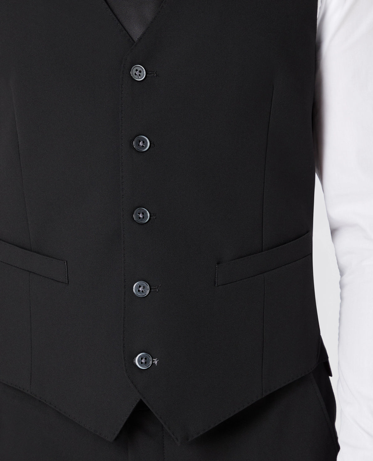 Remus Uomo Palucci Waistcoat - Black 4_51770_00_04_1