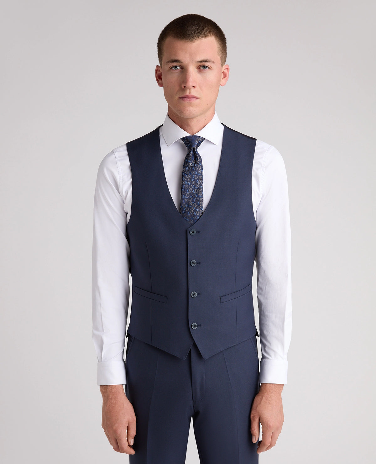 Remus Uomo Massa Waistcoat - Blue 4_52740_27_00