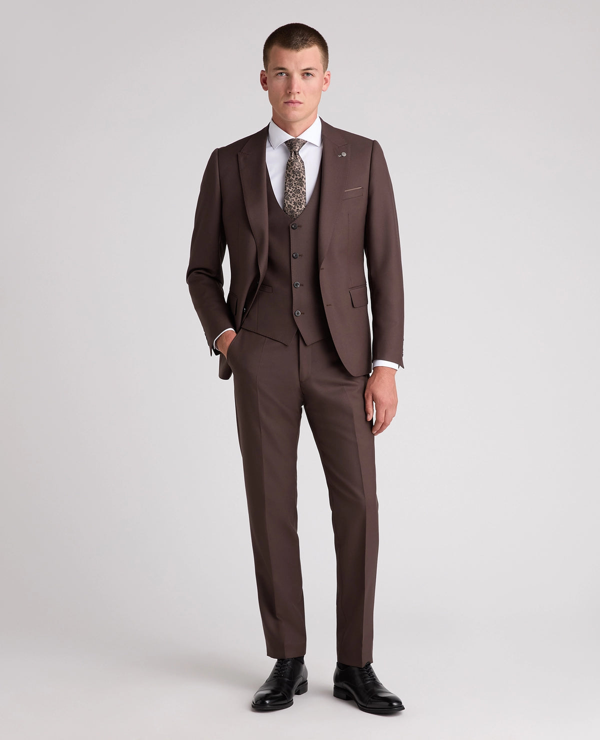 Remus Uomo Massa Waistcoat - Brown 4_52740_47_02