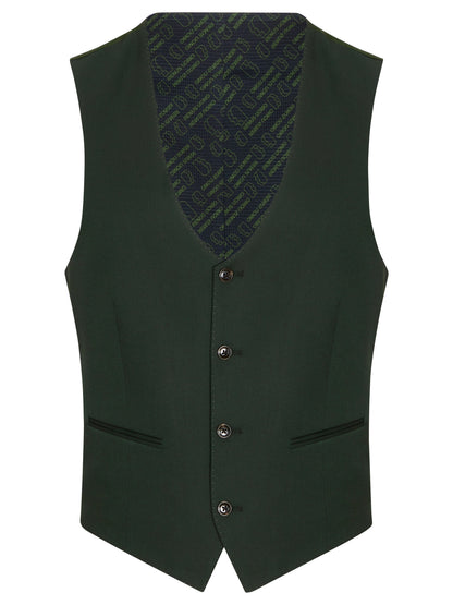Remus Uomo Massa J Waistcoat - Dark Green 4_52742_39_01_1