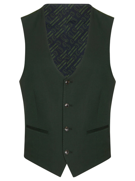 Remus Uomo Massa J Waistcoat - Dark Green 4_52742_39_01_1