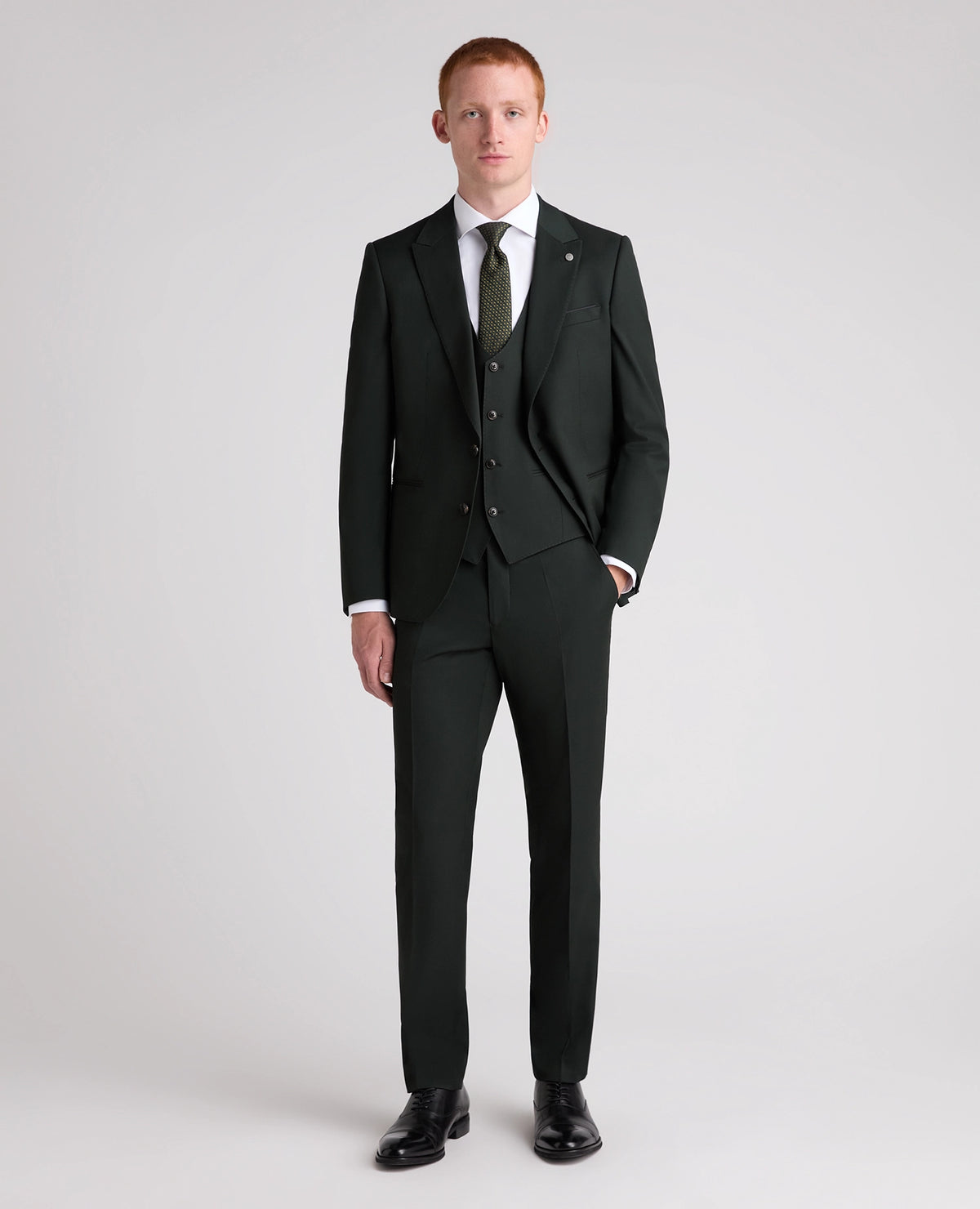 Remus Uomo Massa J Waistcoat - Dark Green 4_52742_39_02